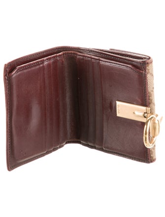 Gucci GG Canvas Canvas Compact Wallet