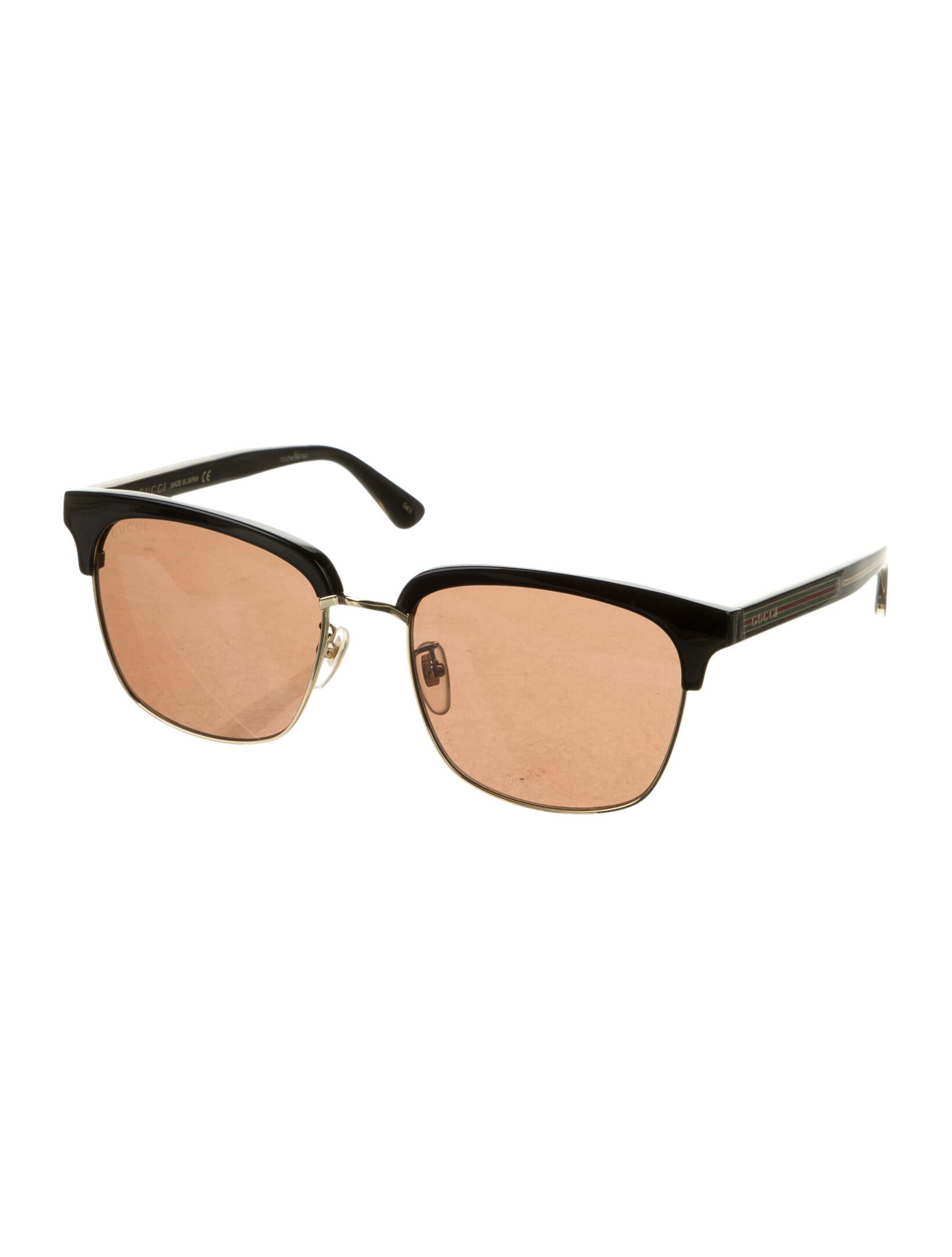 Gucci Web Accent Wayfarer Sunglasses
