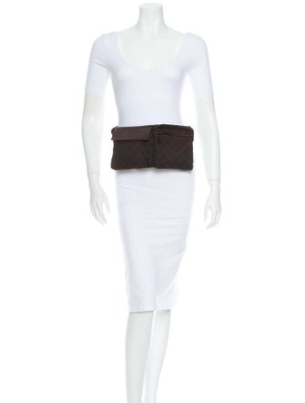 Gucci GG Denim Waist Pouch