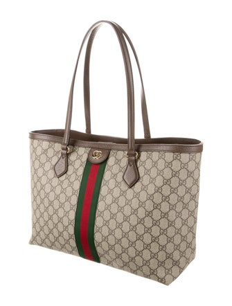 Gucci GG Supreme Medium Ophidia Web Tote