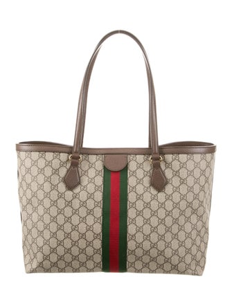 Gucci GG Supreme Medium Ophidia Web Tote