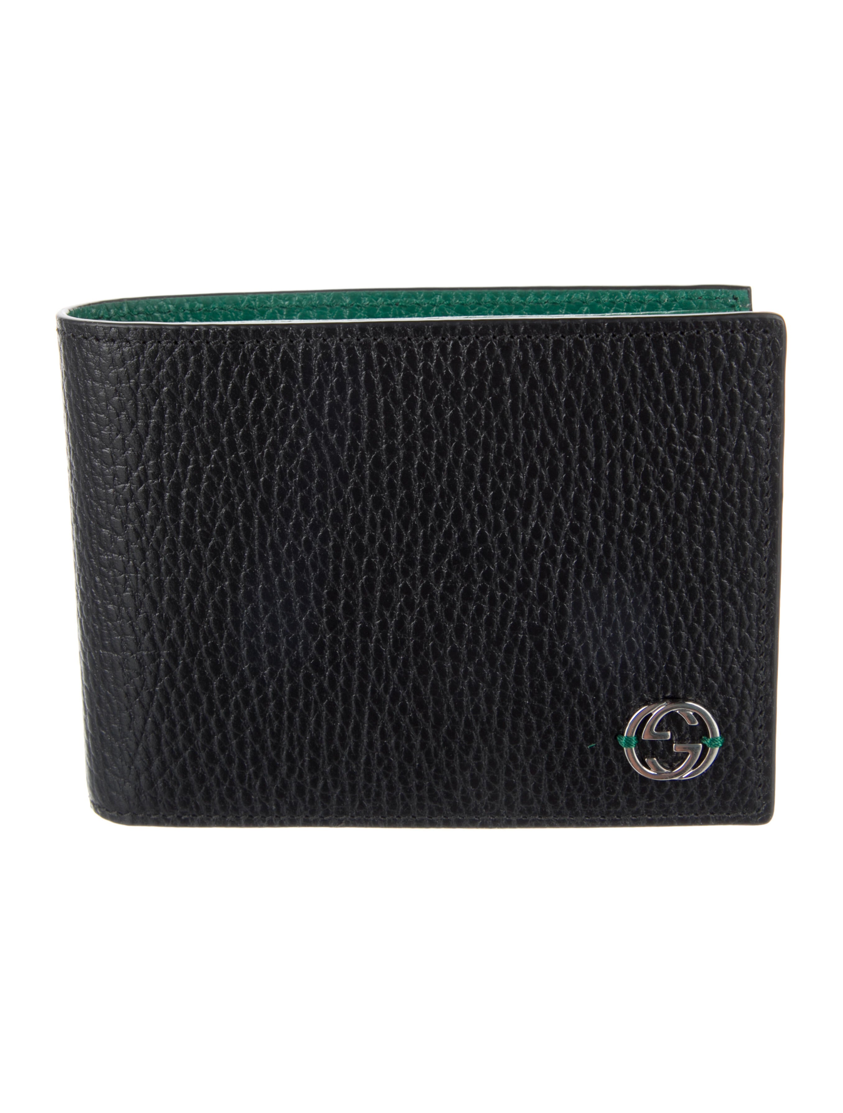 Gucci Interlocking G Logo Leather Bifold Wallet