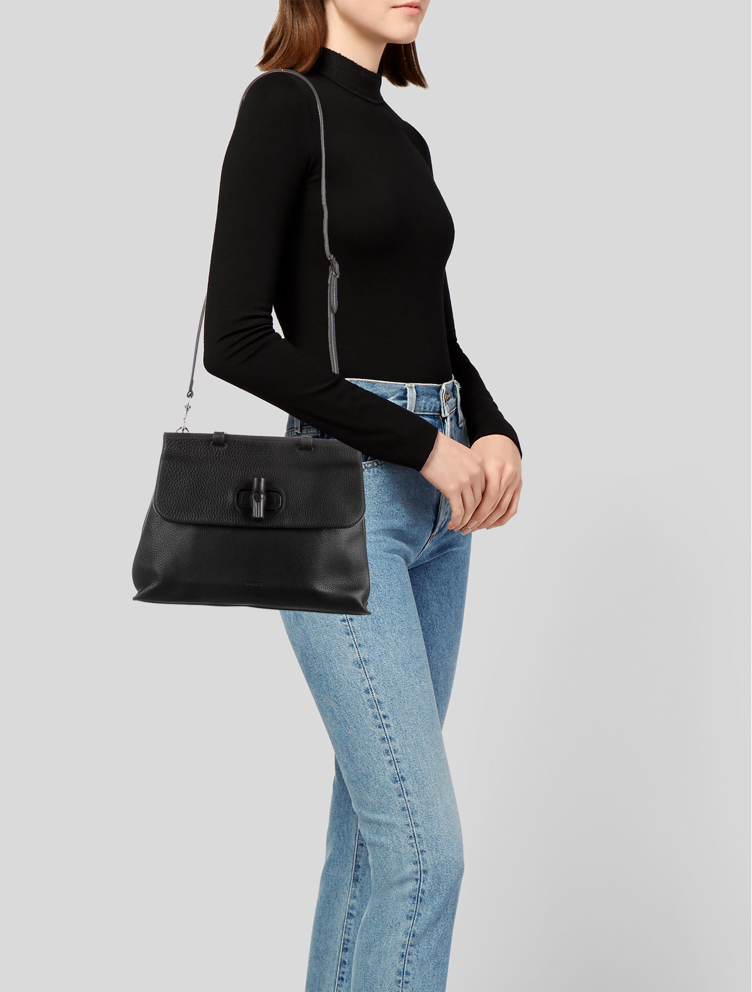 Gucci Medium Bamboo Daily Top Handle Bag Handle Bags, Handbags The RealReal