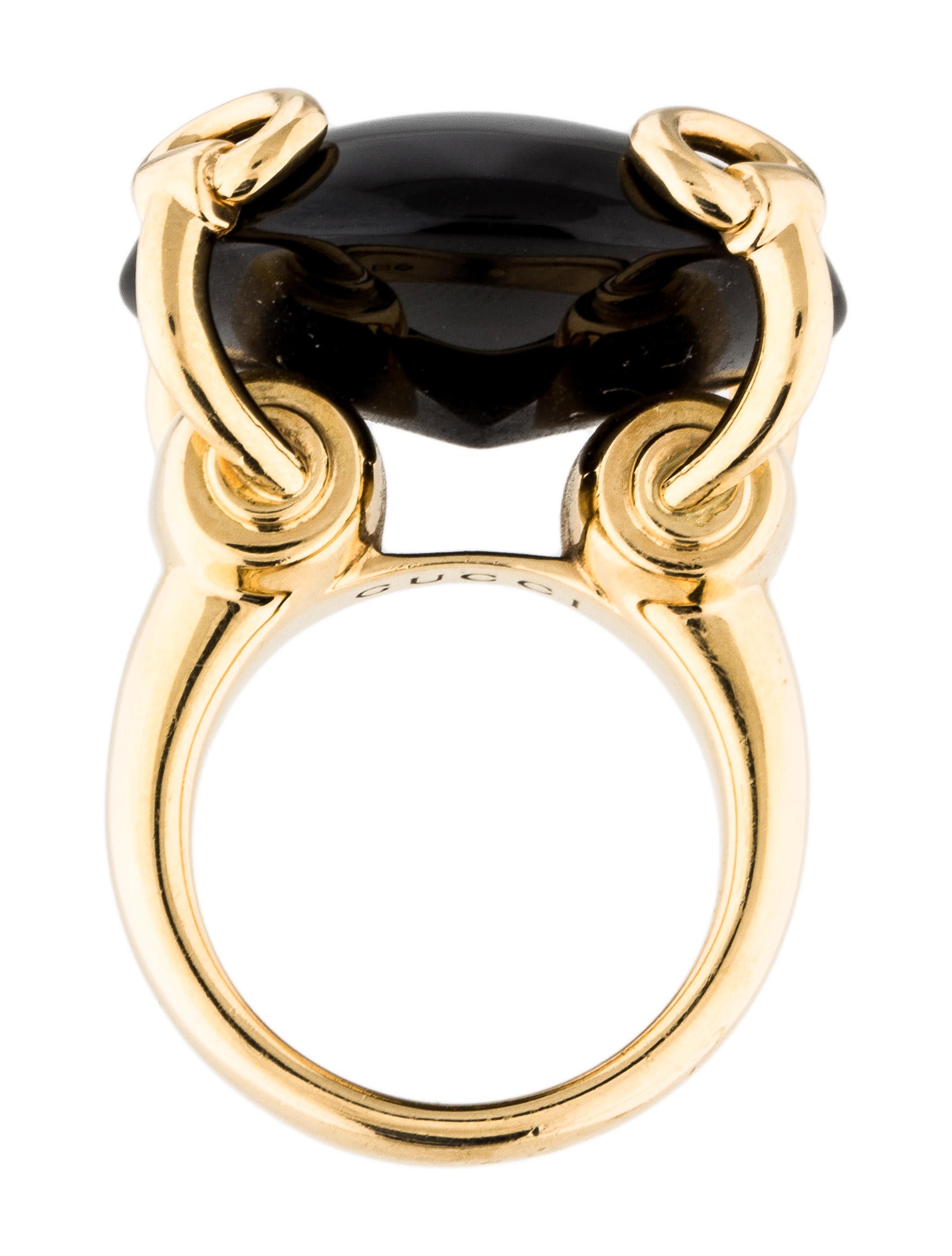 gucci horsebit cocktail ring
