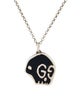 Gucci Enamel Gucci Ghost Skull Pendant Necklace