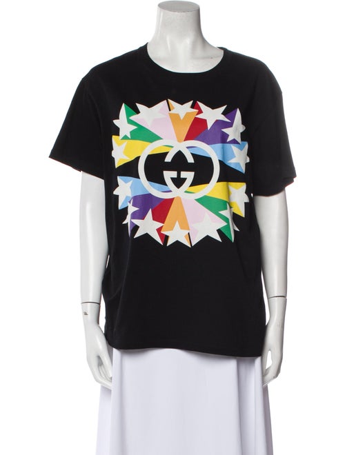 Gucci Interlocking G Logo Graphic Print T-Shirt