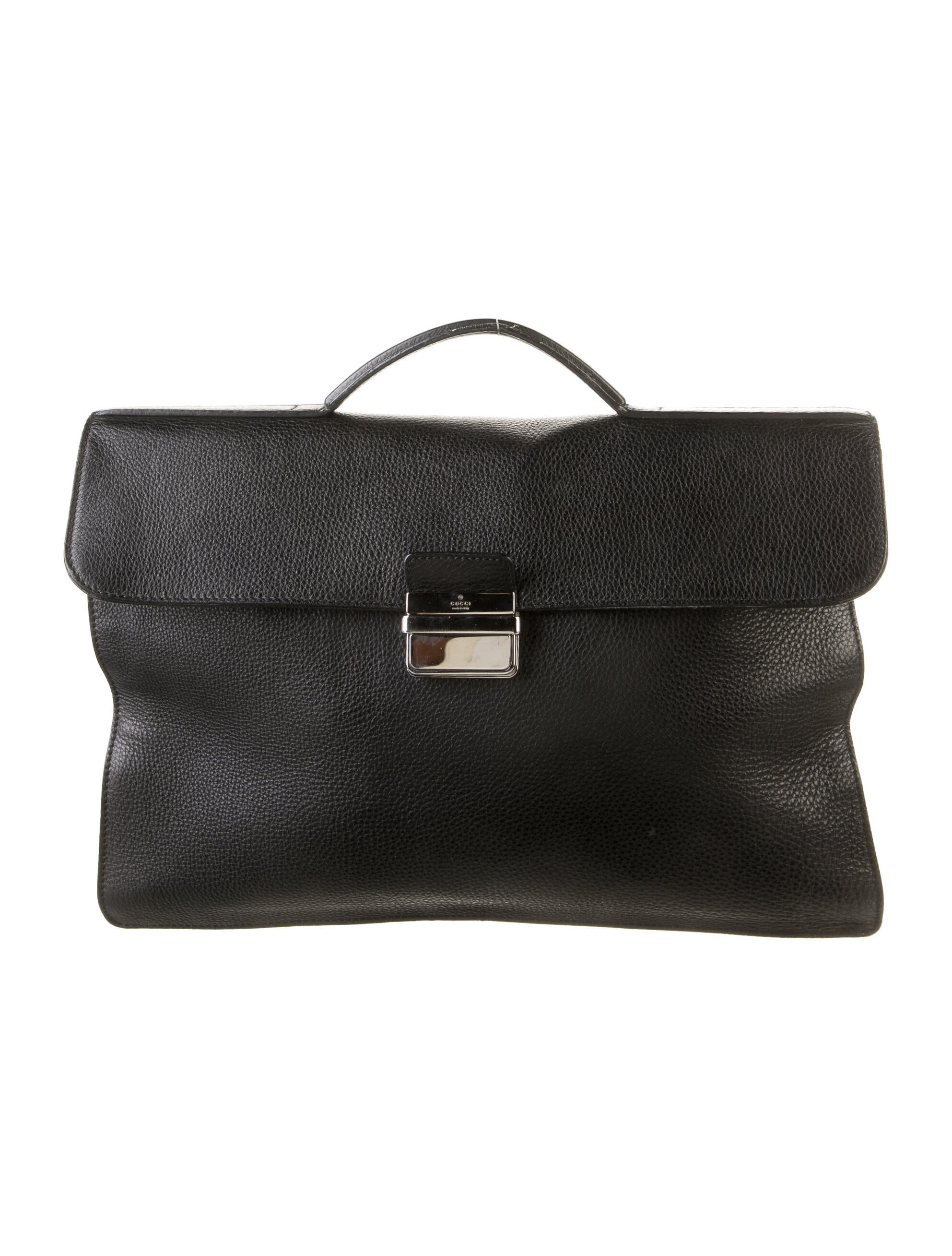 Gucci Pebble Leather Briefcase Black Briefcases, Bags GUC1245035