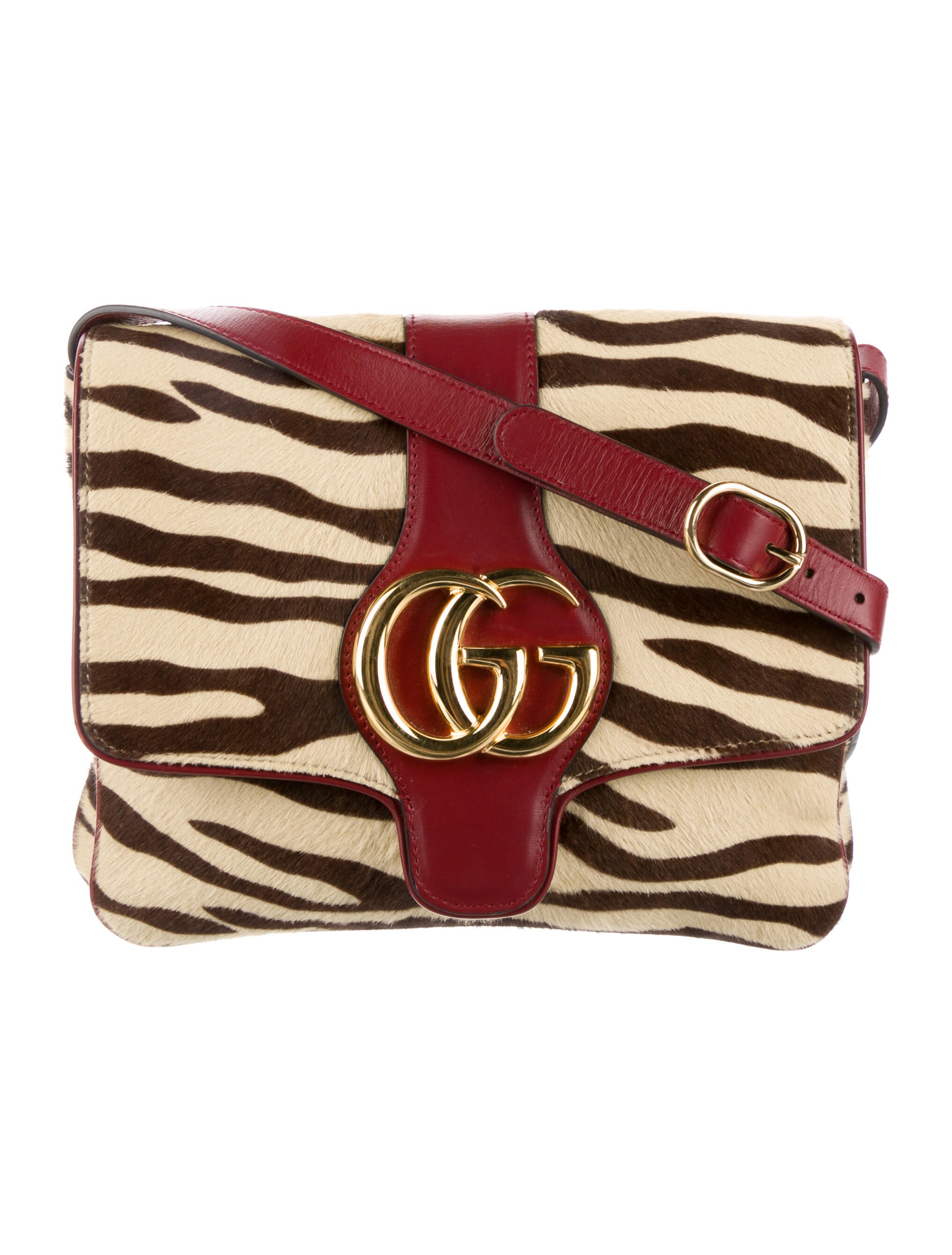 Gucci Arli Medium Ponyhair Crossbody Bag Brown Crossbody Bags