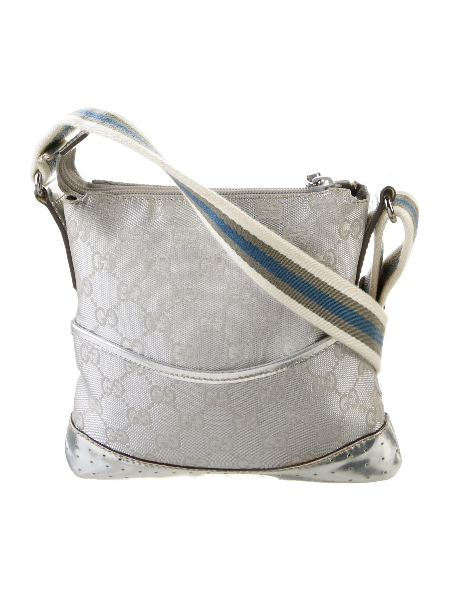 Gucci GG Canvas Messenger Bag Brown Crossbody Bags, Handbags GUC1090501 The RealReal