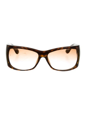 Gucci Tortoiseshell Shield Sunglasses