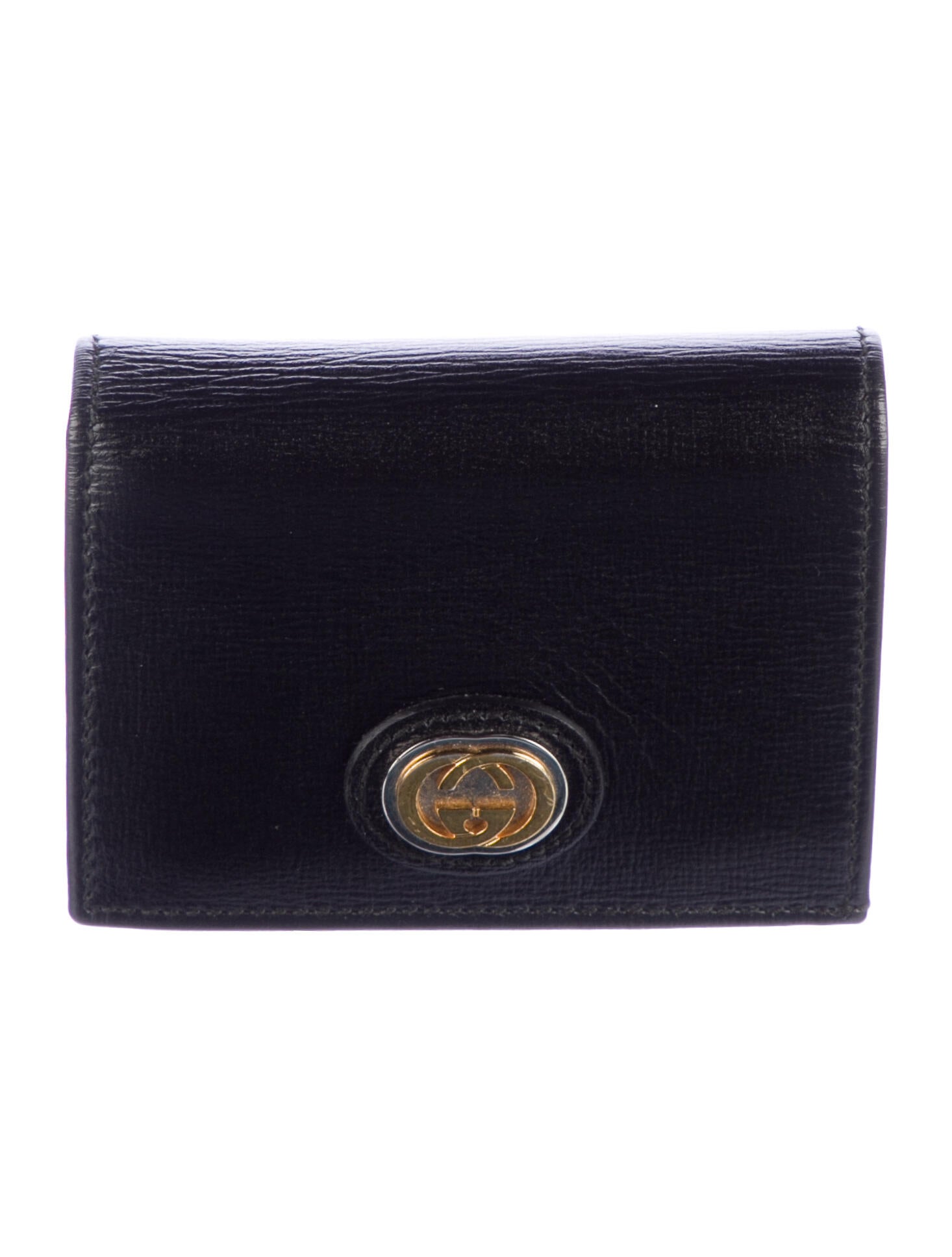 Gucci BiFold Wallet Interlocking G Logo Bifold Wallet Black Wallets