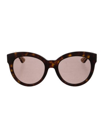 Gucci Tortoiseshell Cat-Eye Sunglasses