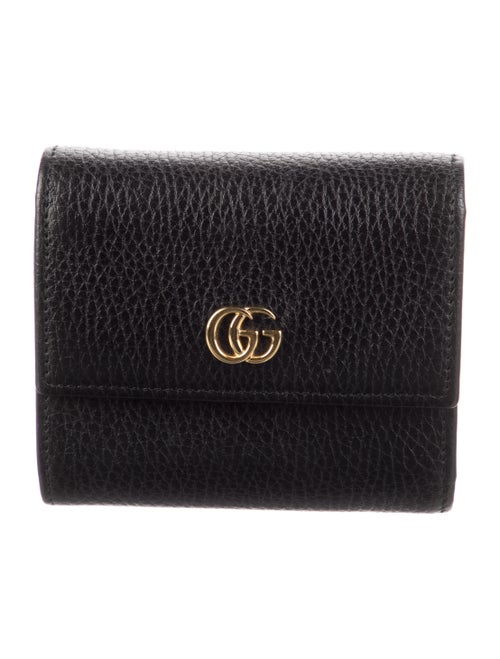 Gucci GG Marmont Bi-Fold Compact Leather Compact Wallet
