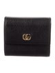 Gucci GG Marmont Bi-Fold Compact Leather Compact Wallet