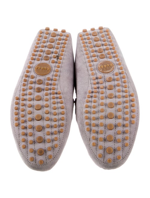 Gucci Web Accent Suede Loafers