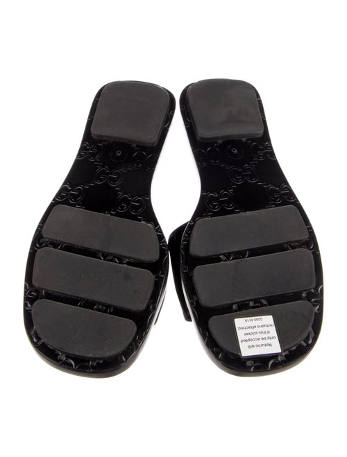 Gucci GG Signature Patent Leather Slides