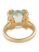 Gucci 18K Prasiolite Horsebit Cocktail Ring