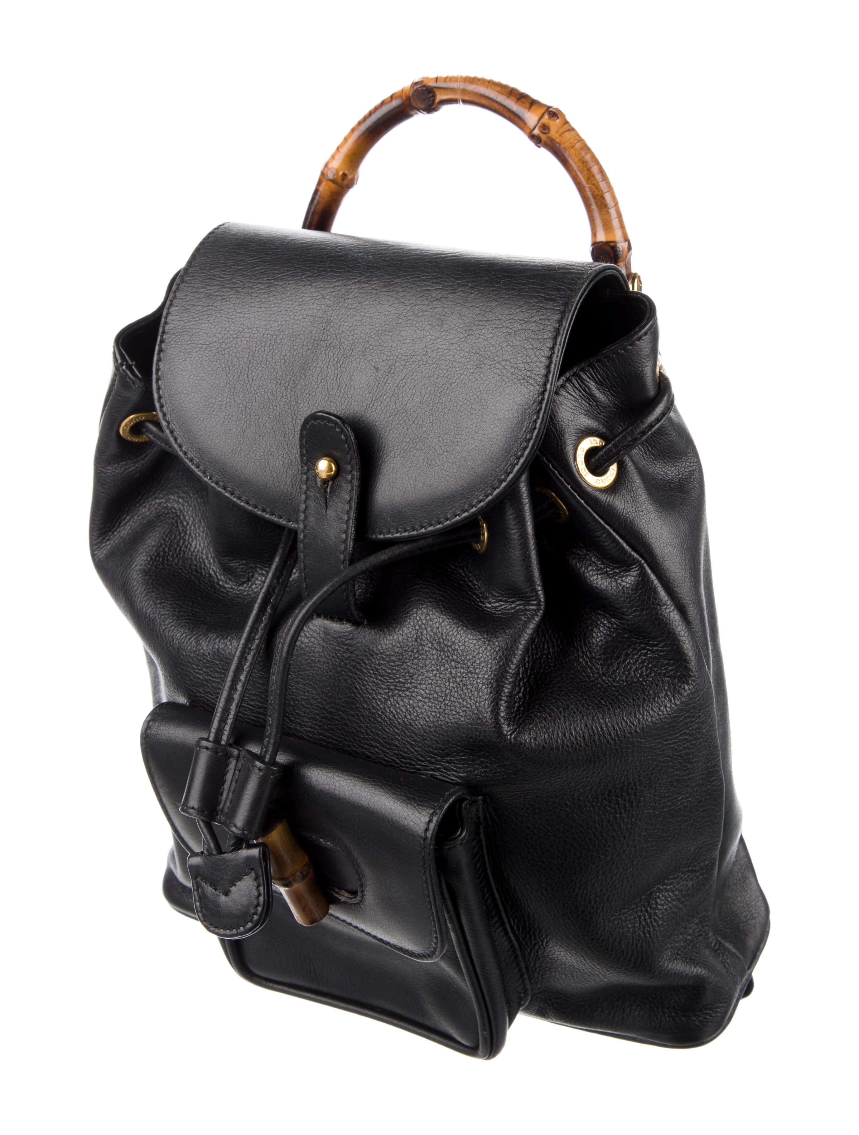 Gucci Mini Bamboo Backpack Black Backpacks, Handbags GUC1255928