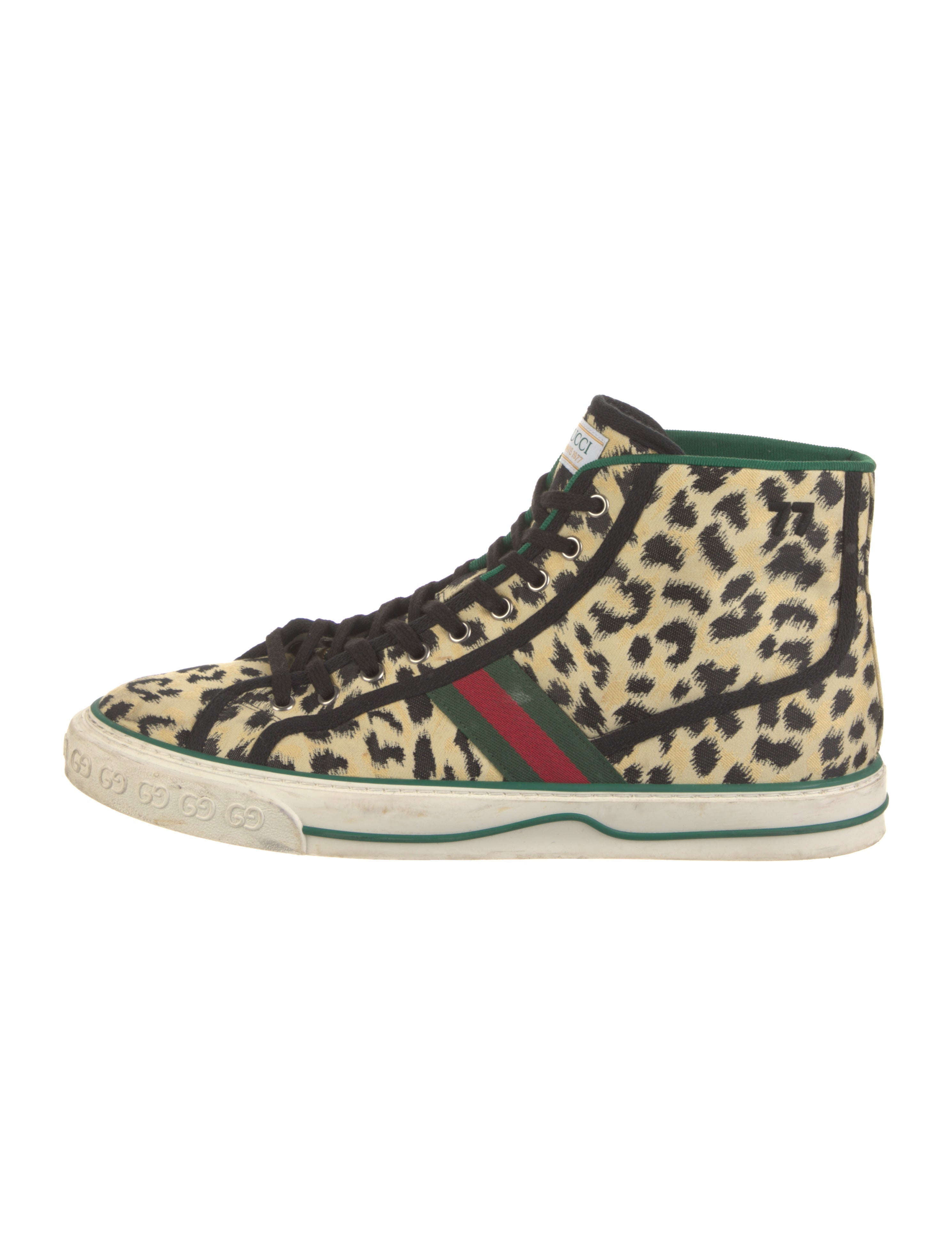 Gucci Web Accent Canvas Sneakers
