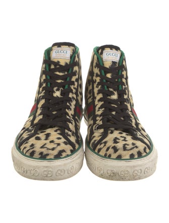 Gucci Web Accent Canvas Sneakers