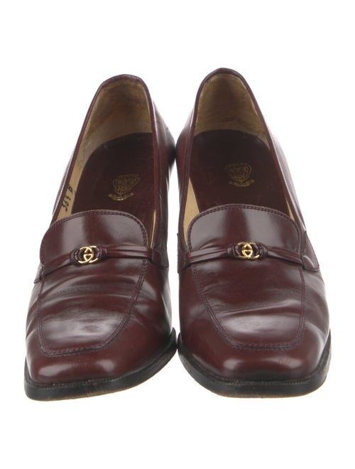 Gucci Interlocking G Logo Leather Pumps