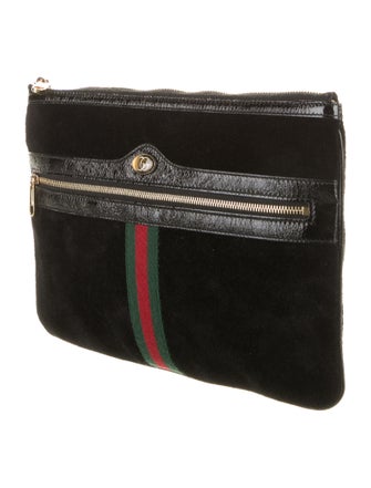 Gucci Ophidia Web Clutch