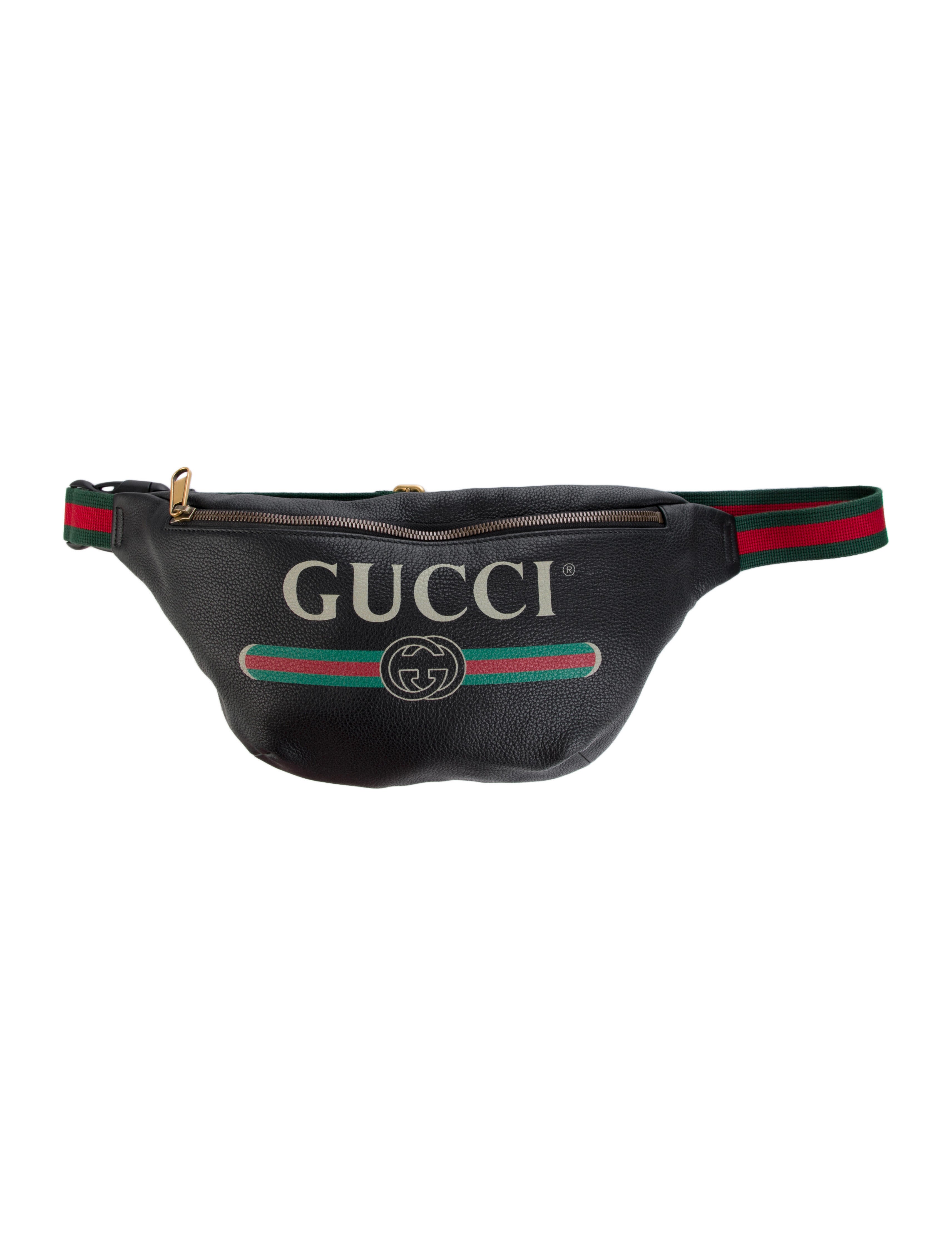 Gucci Logo Waist Bag Black Waist Bags, Handbags GUC1258477 The
