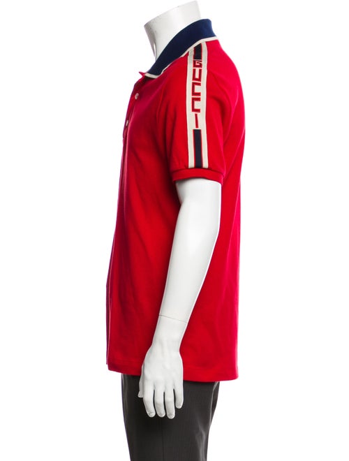 Gucci Web Accent Collar Polo Shirt