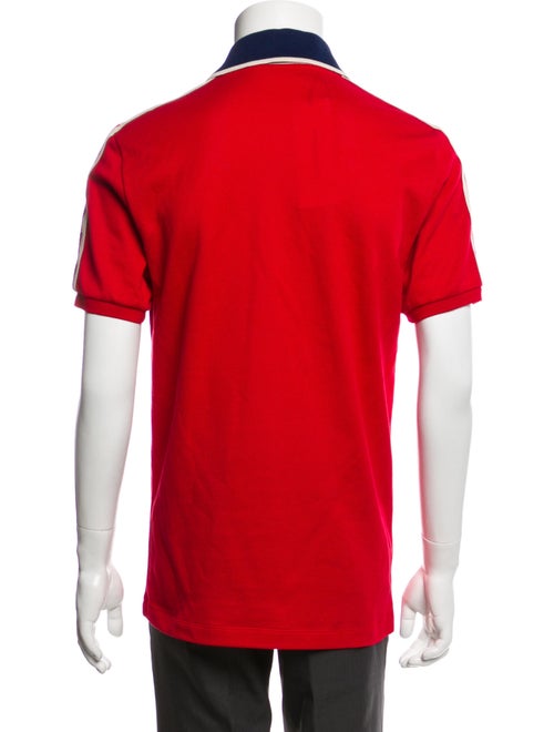 Gucci Web Accent Collar Polo Shirt