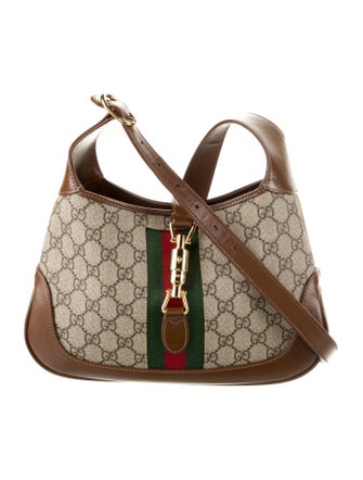 Gucci Small GG Supreme Web 1961 Jackie O Hobo
