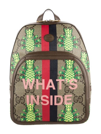 Gucci Maxi GG Supreme Pineapple Backpack