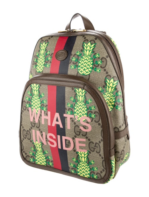 Gucci Maxi GG Supreme Pineapple Backpack