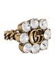 Gucci Crystal Double G Ring