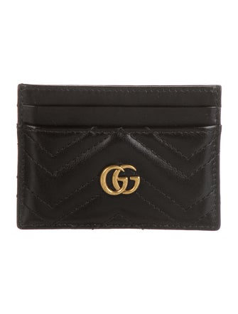 Gucci GG Marmont Card Case Leather Card Holder