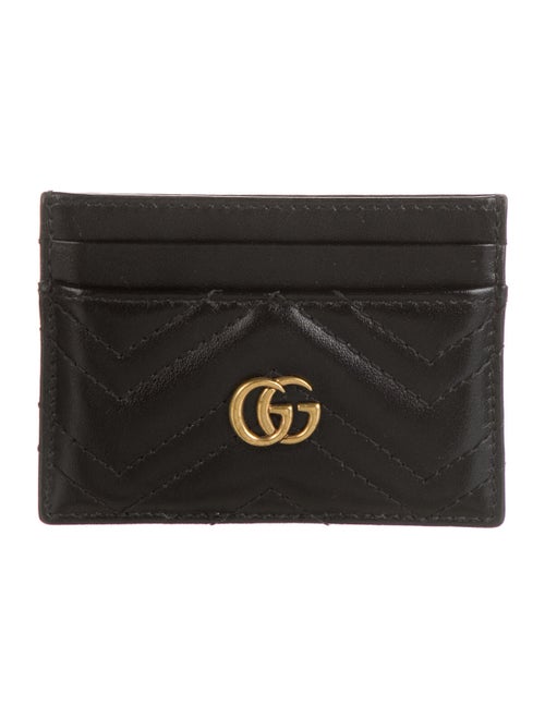 Gucci GG Marmont Card Case Leather Card Holder