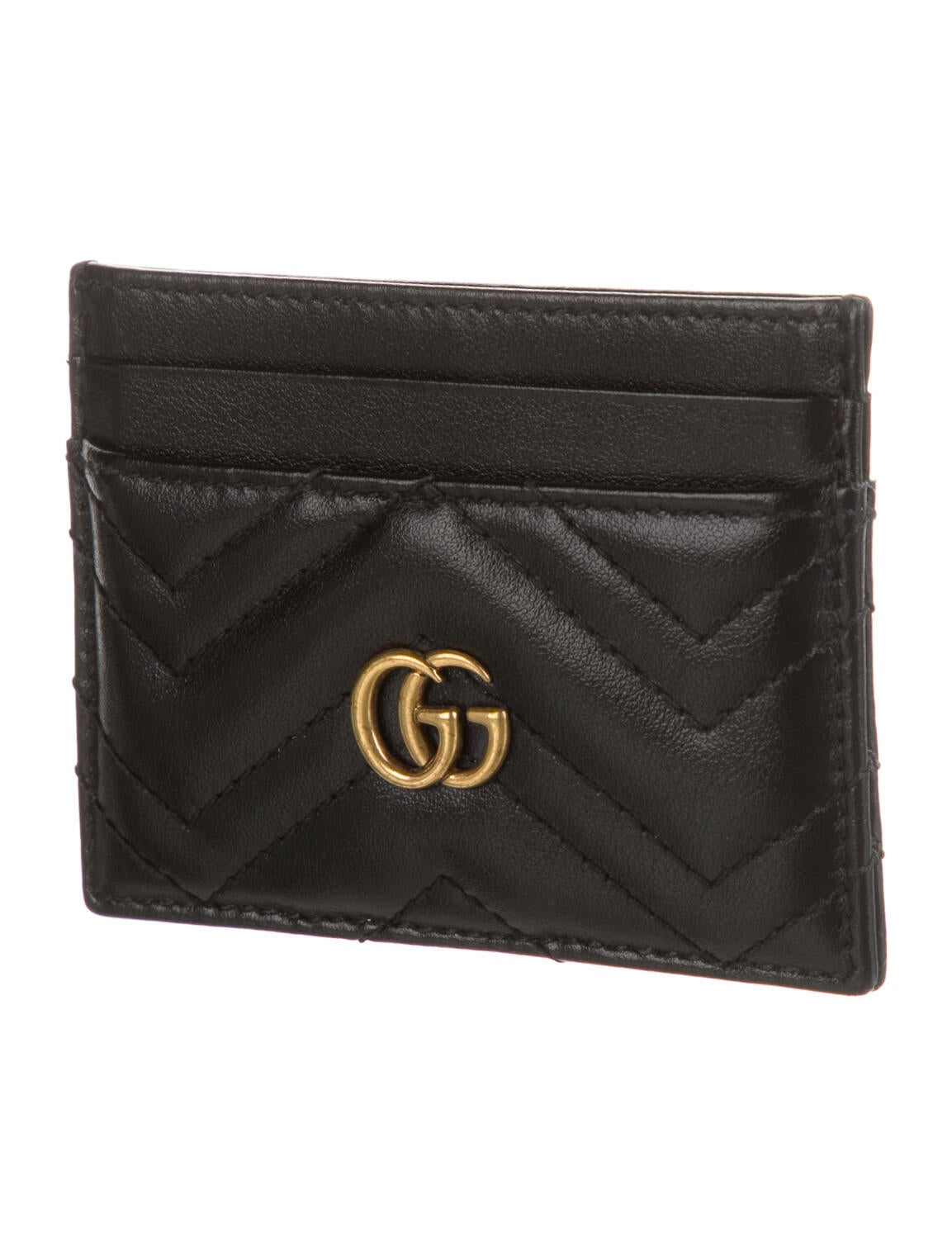 Gucci GG Marmont Card Case Leather Card Holder