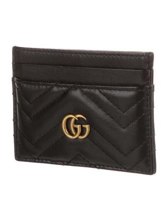 Gucci GG Marmont Card Case Leather Card Holder