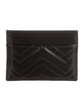 Gucci GG Marmont Card Case Leather Card Holder