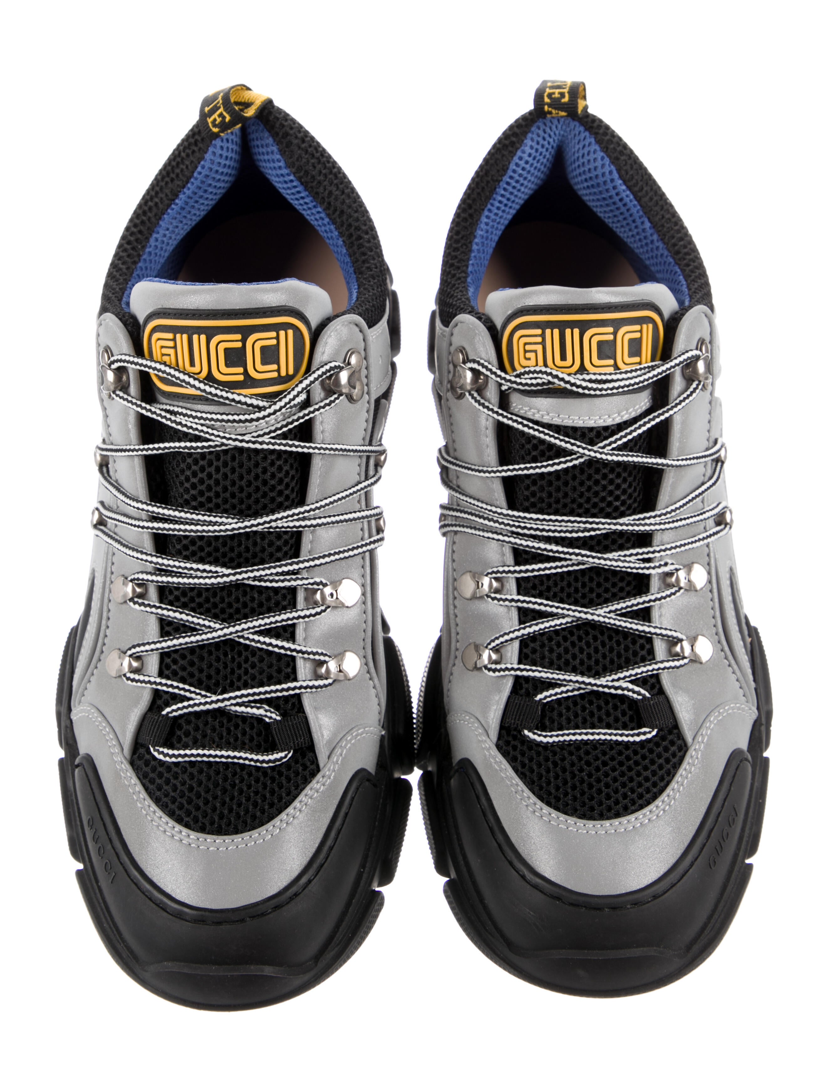 Gucci Flashtrek SEGA Reflective Grey Chunky Sneakers