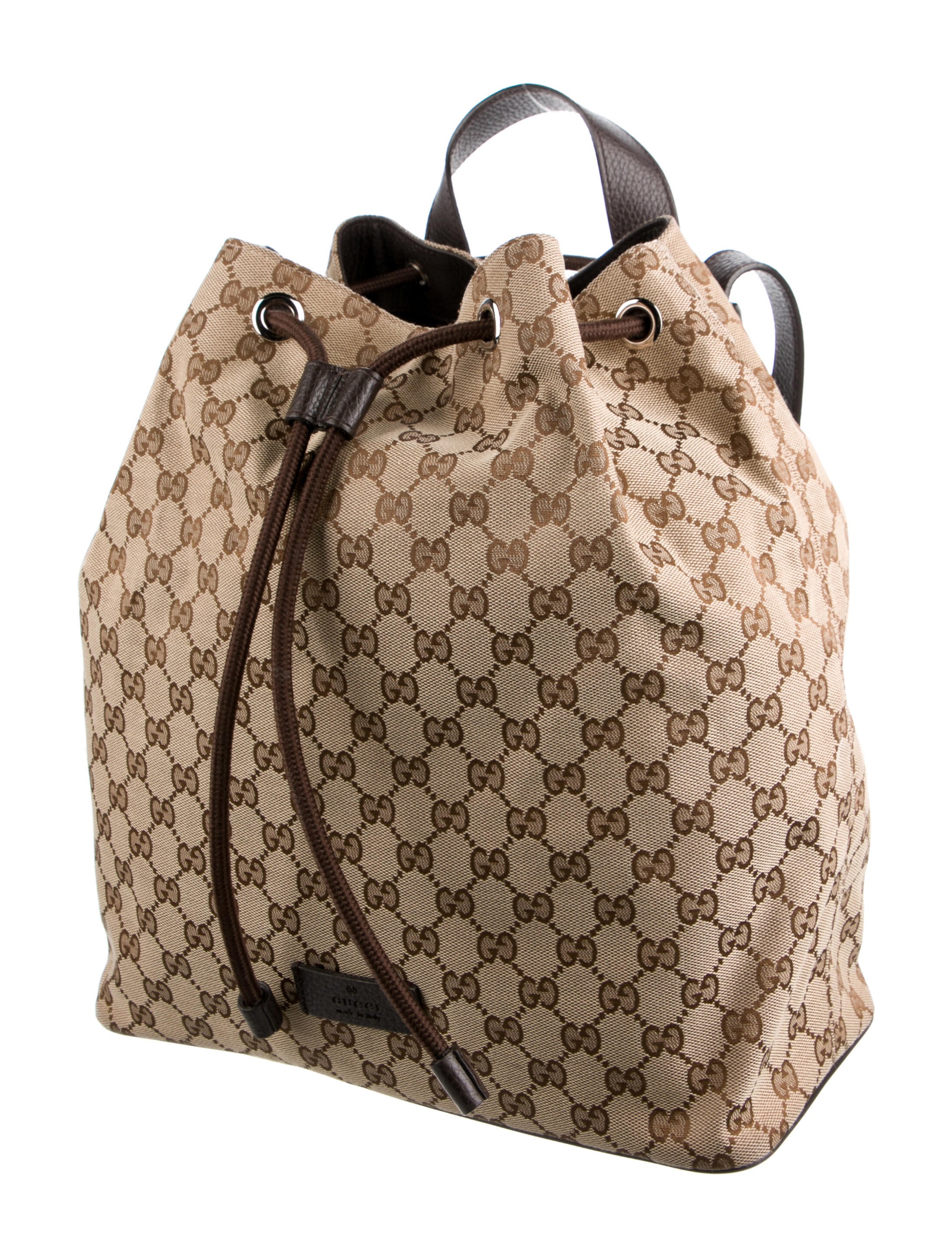 Gucci GG Canvas Backpack Neutrals Backpacks, Handbags GUC1268158