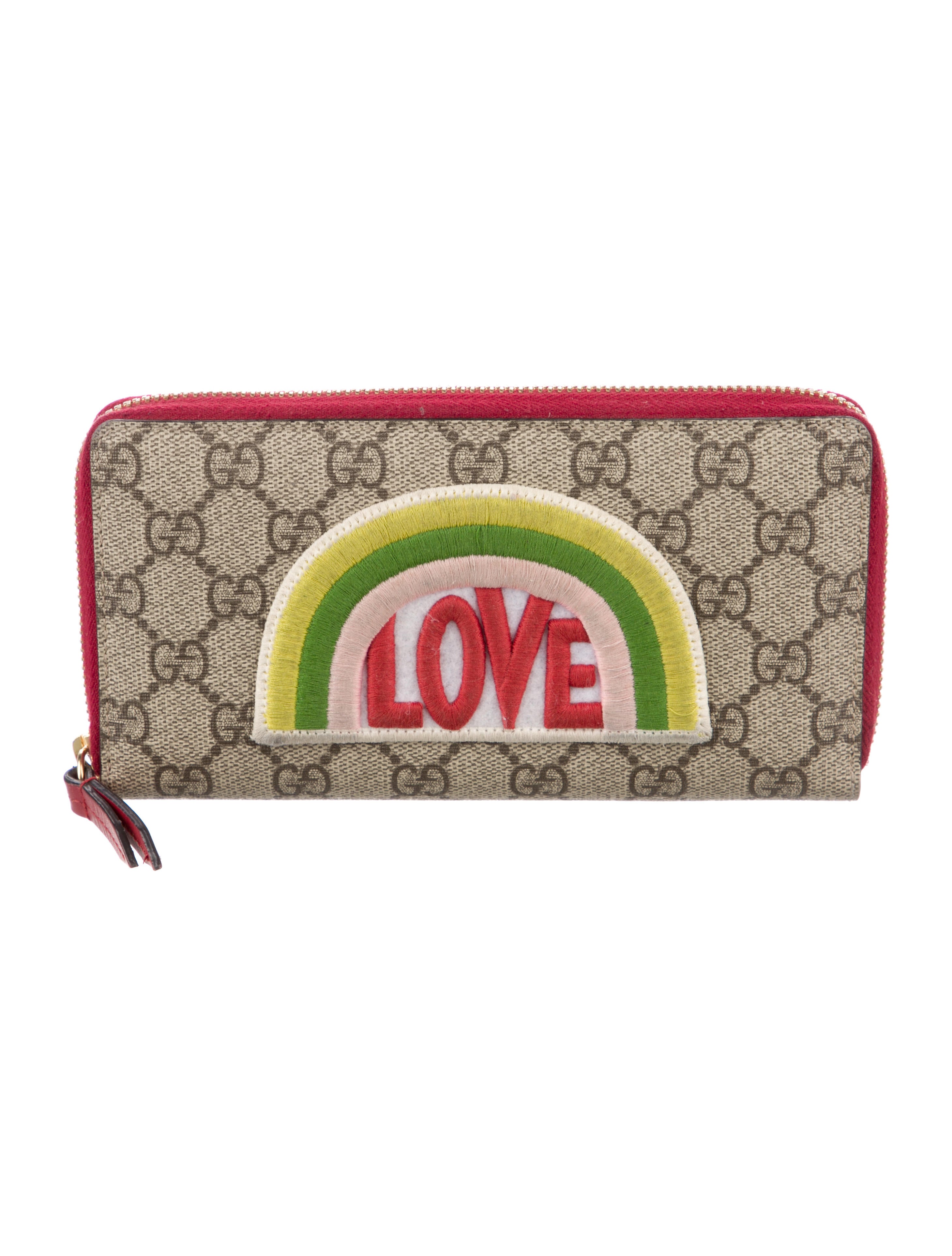 gucci love rainbow wallet