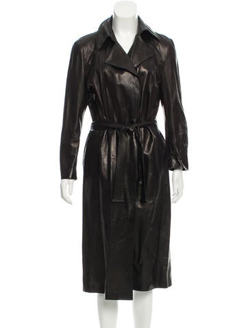 Gucci Leather Long Coat