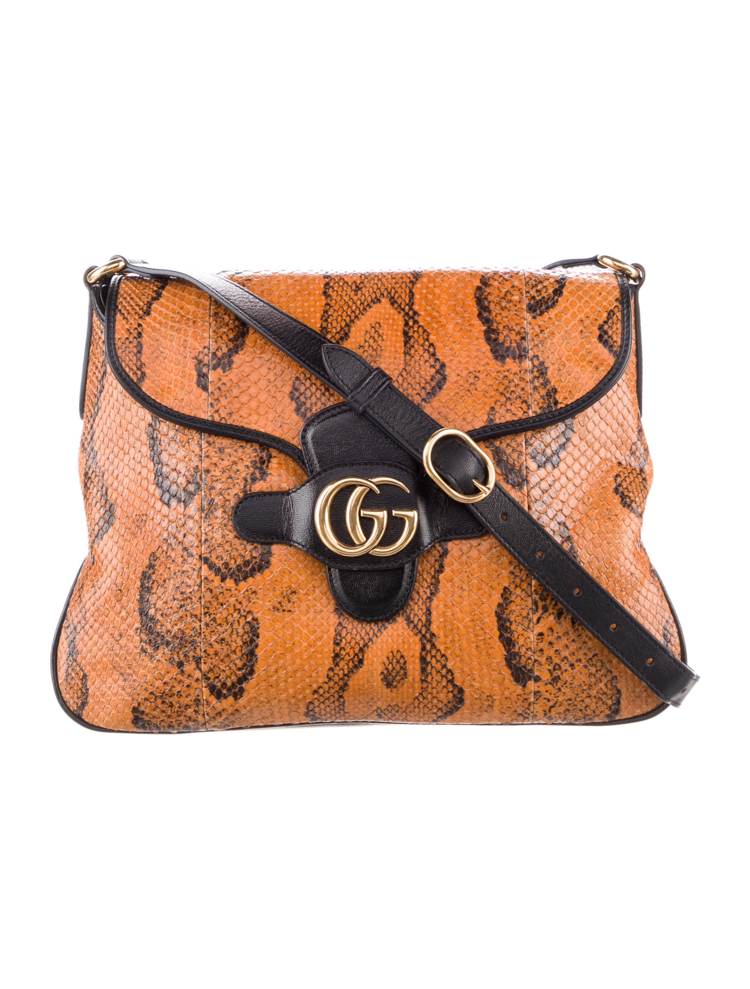 Gucci Python Dahlia Crossbody Bag