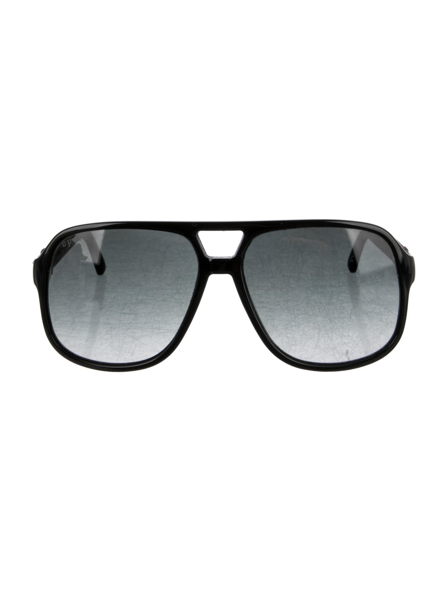 Gucci Web Accent Aviator Sunglasses