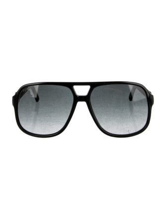 Gucci Web Accent Aviator Sunglasses