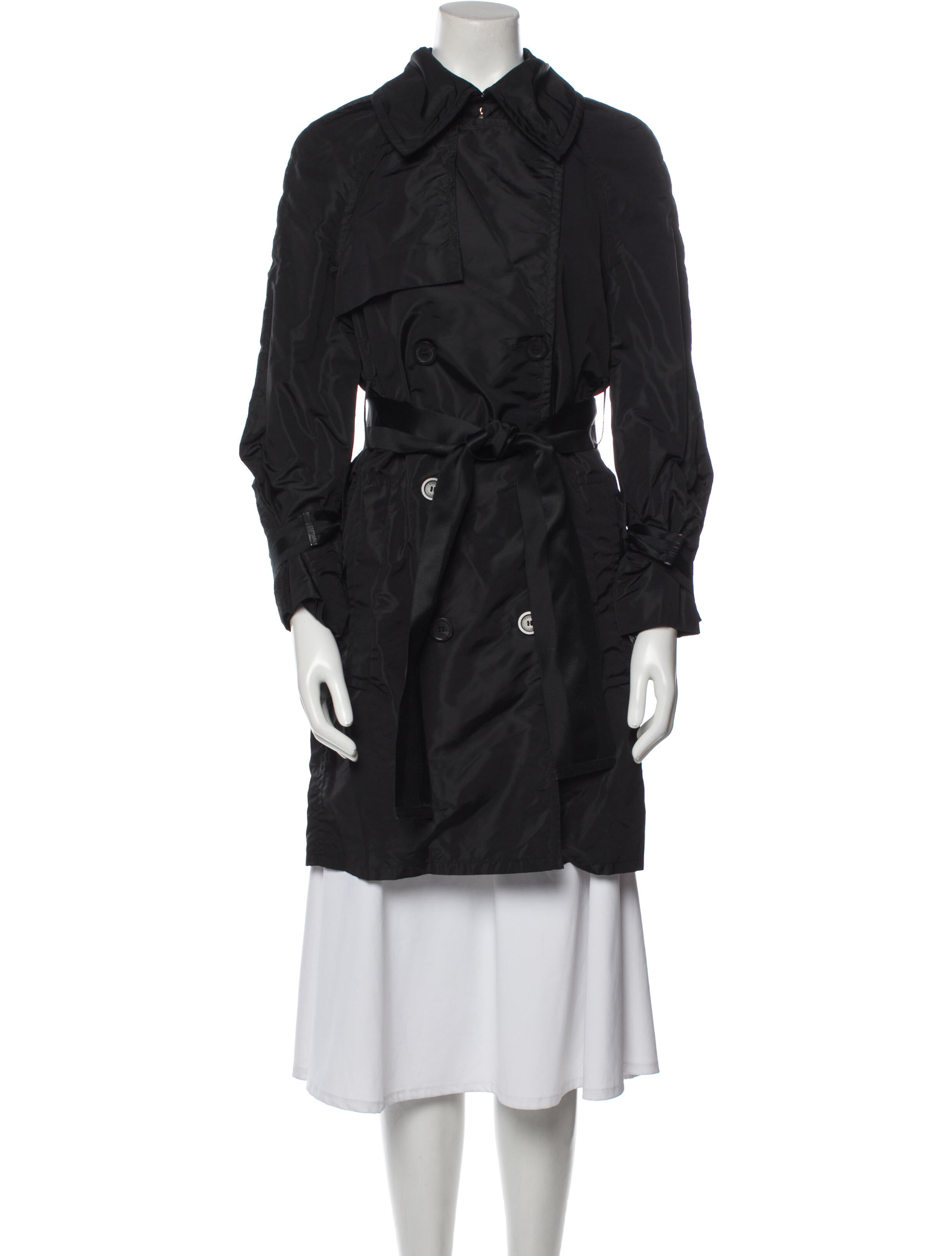 Gucci Vintage 2004 Trench Coat Black Coats, Clothing GUC1274446