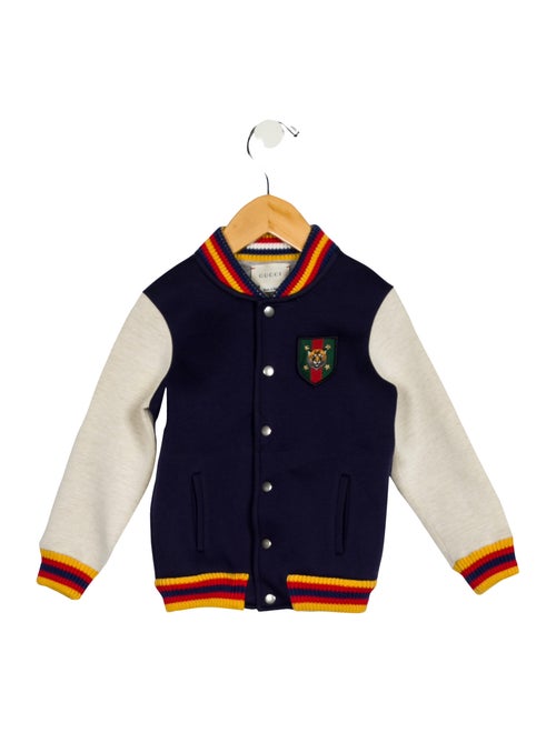 Gucci Boys' Embroidered Letterman Jacket