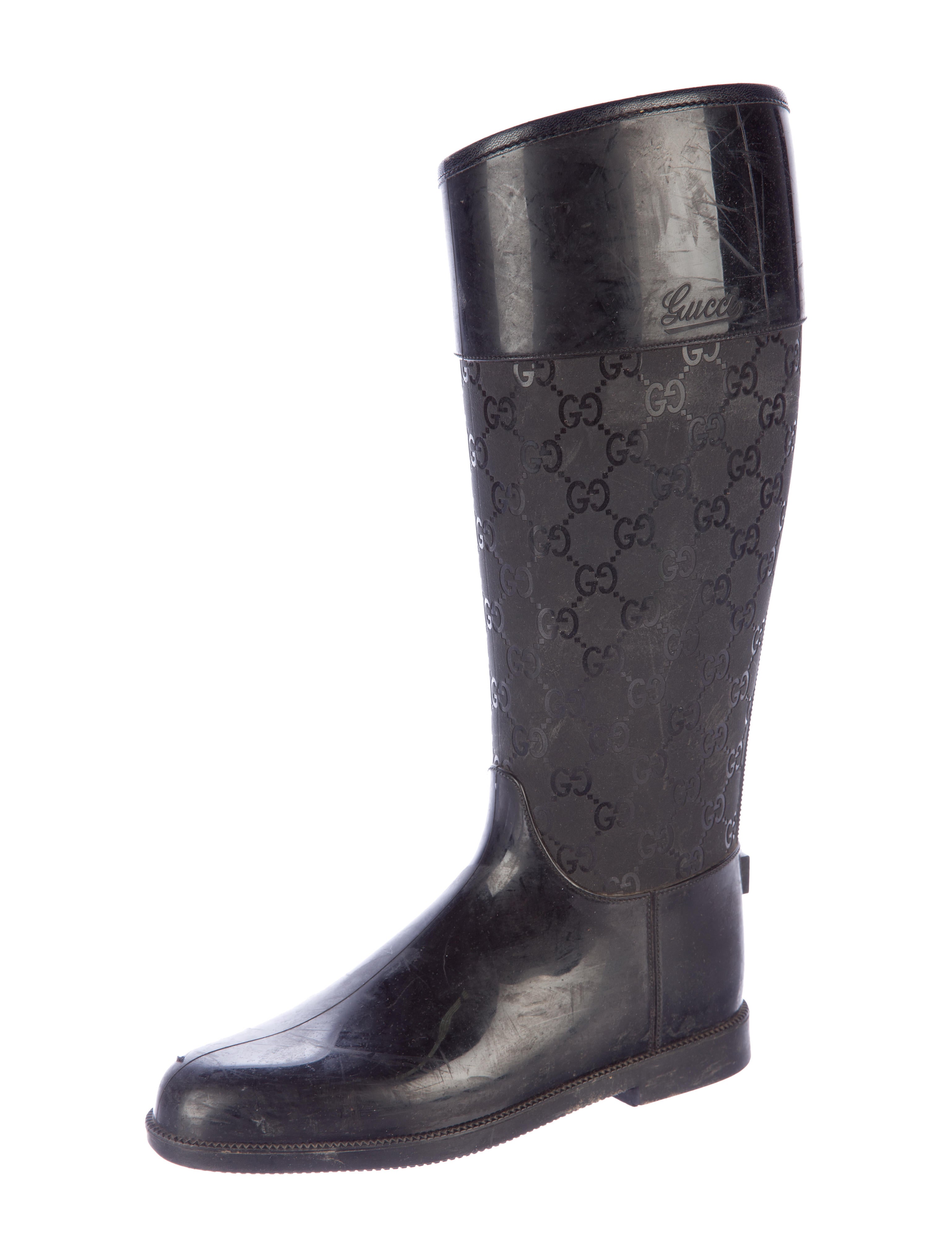 Gucci Guccissima Rubber Rain Boots