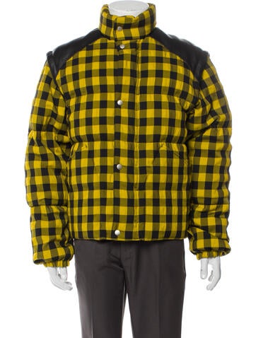 Gucci Outerwear Guccy Mystic Cat Plaid Print Puffer Coat Us36, It46 | S