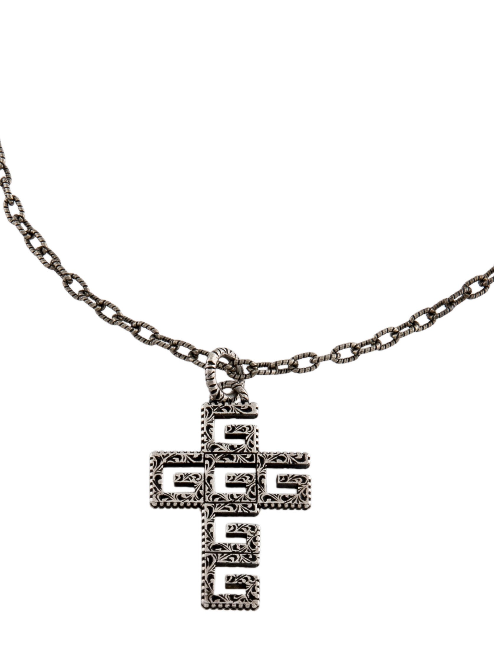 Gucci G Cross Pendant Necklace
